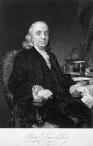 Benjamin Franklin, amerikanischer Wissenschaftler, Erfinder und Staatsmann, späte 18. Jahrhundert von Unbekannt