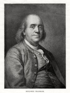 Benjamin Franklin, amerikanischer Staatsmann, Drucker und Wissenschaftler, 20. Jahrhundert von Unbekannt