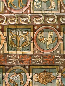 Bestiarien-Decke, Metz, Frankreich