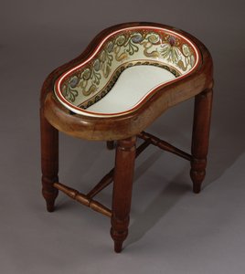 Bidet von Elisabeth von Bayern Carl Knoll Porzellanfabrik, Karlsbad, 1887-1890