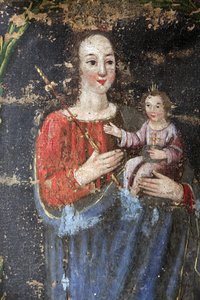Bionnassay Barockkapelle. Jungfrau Maria und Jesus. Frankreich von Unbekannt