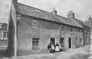 Geburtsort von J.M. Barrie 1860-1937, schottischer Dramatiker und Romanautor, Kirriemuir, Angus, Schottland von Unbekannt