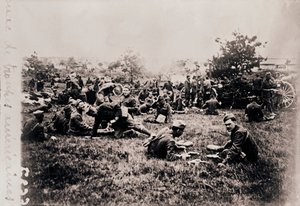 Biwak amerikanischer Truppen, um 1914-1918