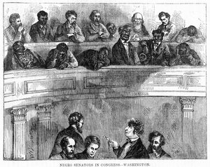 Schwarze Senatoren im Kongress - Washington, 1868 von Unbekannt