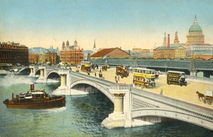 Blackfriars Brücke, London, um 1910 von Unbekannt