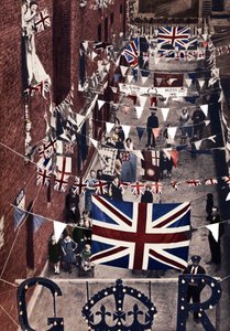 Blackfriars, London, geschmückt für die Krönung von König Georg VI. von Unbekannt