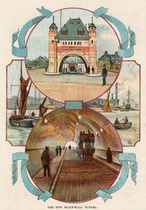 Blackwall-Tunnel, London, um 1900