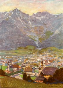Blick vom Berg Isel auf Innsbruck von Unbekannt