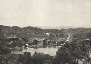 Blick auf den See von Kandy von der Greory-Road nach NNW, 1926