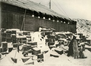 Eisblöcke... zur Bestimmung der Verdunstungsrate, 1908, 1909