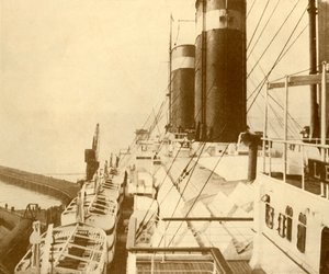 Bootsdeck der Leviathan, um 1930 von Unbekannt