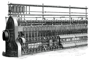 Spule und Fliegenrahmen, ca. 1880