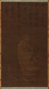 Bodhidharma überquert den Yangzi auf einem Schilfrohr, 15. Jahrhundert