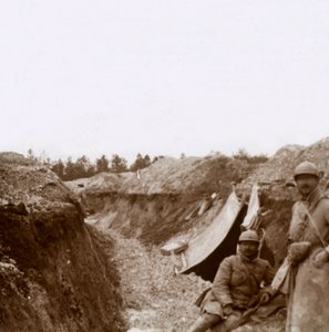 Bois de la Grille, Nordfrankreich, um 1914-1918