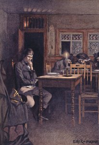 Bonaparte im Jahr 1792 als Besucher eines Sechs-Sous-Restaurants in Paris
