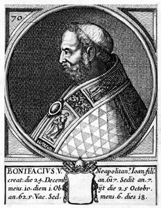 Bonifatius V., Papst der katholischen Kirche