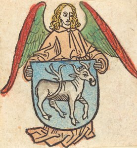 Exlibris von Hilprand Brandenburg von Bibrach, ca. 1475 von Unbekannt