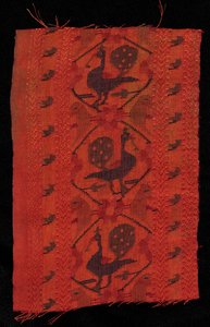 Rand mit Pfauendesign, 1600er Jahre