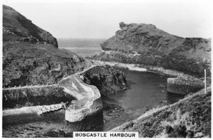 Boscastle Harbour, Cornwall, 1937