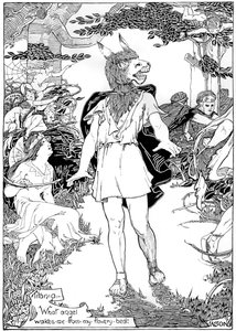 Zettel in einer Szene aus William Shakespeares Ein Sommernachtstraum, 1898 von Unbekannt