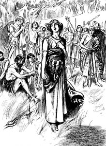 Boudicca Boadicea, britische Königin der Iceni im 1. Jahrhundert, versammelt ihre Truppen, ca. 1900 von Unbekannt