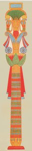 Bouquet-Kapitell, Theben, Ägypten, 1928 von Unbekannt
