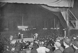Boxen im Wonderland, London, um 1903