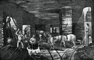 Bradley-Kohlenmine, in der Nähe von Bilston, 1886 von Unbekannt