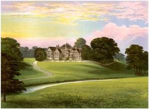 Bramall Hall, Cheshire, Heimat der Familie Davenport, ca. 1880
