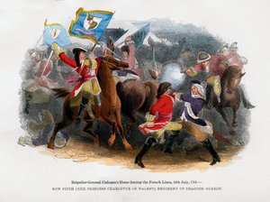 Brigadegeneral Cadogans Pferd durchbricht die französische Linie, 18. Juli 1705