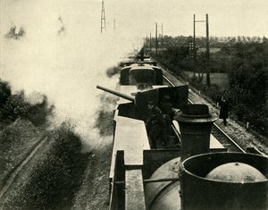 Gepanzerter Zug der britischen Marine, Erster Weltkrieg, 1914, ca. 1920 von Unbekannt
