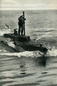 Britisches X-Craft-Zwerg-U-Boot, Zweiter Weltkrieg, 1945 von Unbekannt
