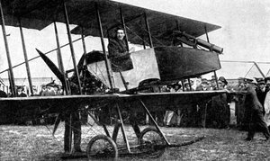 Britisches Flugzeug mit Schnellfeuerkanone, Erster Weltkrieg, 1914 von Unbekannt