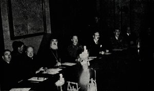Britische und griechische Minister konferieren in Athen, Weihnachtstag 1944 von Unbekannt
