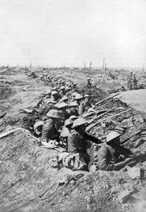 Britische Truppen auf den Somme-Höhen, Frankreich, Erster Weltkrieg, 1914-1918, ca. 1920