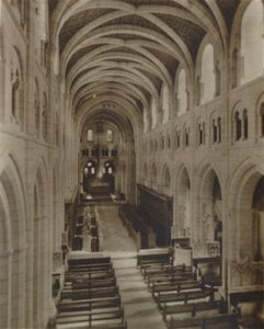 Innenraum der Buckfast Abbey Church, spätes 19. - frühes 20. Jahrhundert
