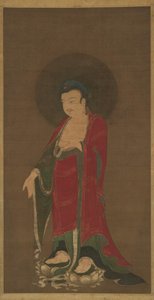Buddha Amitabha steigt aus seinem Reinen Land herab von Unbekannt