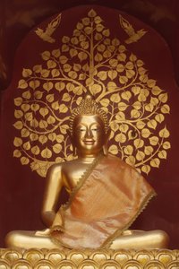 Buddha-Statue im Wat Phan On, Chiang Mai, Thailand von Unbekannt