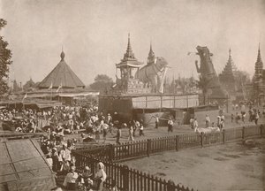Buddhistische Einäscherungsszene. - Ein Phoongyi-byan von Unbekannt
