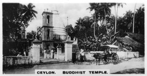 Buddhistischer Tempel, Ceylon, ca. 1925 von Unbekannt