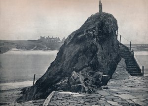 Bude - Der Kapellenfelsen, 1895 von Unbekannt