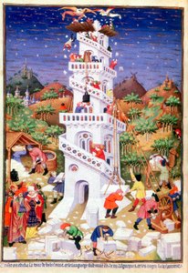 Bau des Turms von Babel von Unbekannt