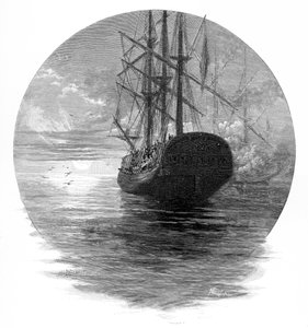 Beerdigung der Überreste von Captain Cook auf See, 1779 1886 von Unbekannt