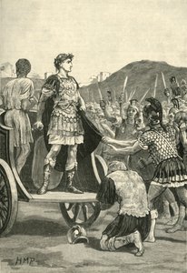 Cäsar spricht zu den unzufriedenen Legionen im Campus Martius, 1890