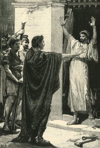 Caesar bemächtigt sich des Schatzes im Tempel des Saturn, 1890