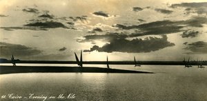 Kairo - Abend am Nil, um 1918-1939 von Unbekannt