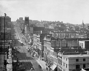 California Street, San Francisco, Kalifornien, USA, ca. 1900