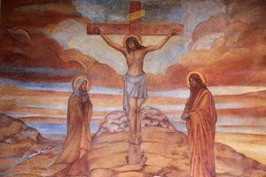 Kalvarienberg in Tauresano, Apulien, Tauresano, Italien