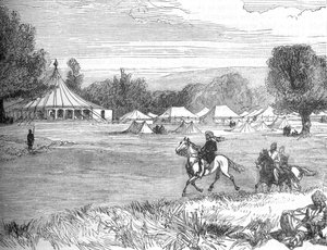 Lager von Ameer Yakoub Khan, Gundamuk, um 1880 von Unbekannt