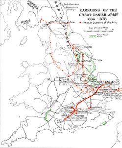 Kampagnen der großen dänischen Armee 865-875 von Unbekannt